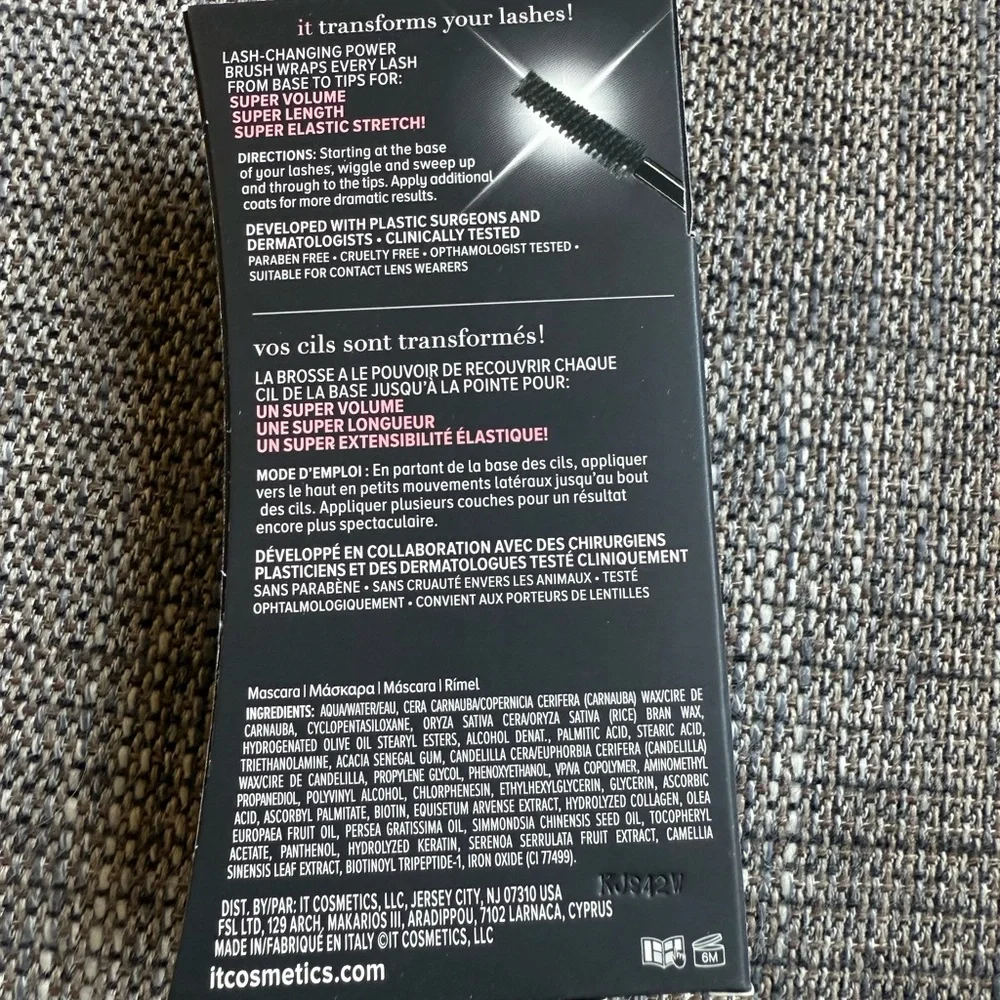 IT Cosmetics Superhero Lash Transforming Mascara Travel Size